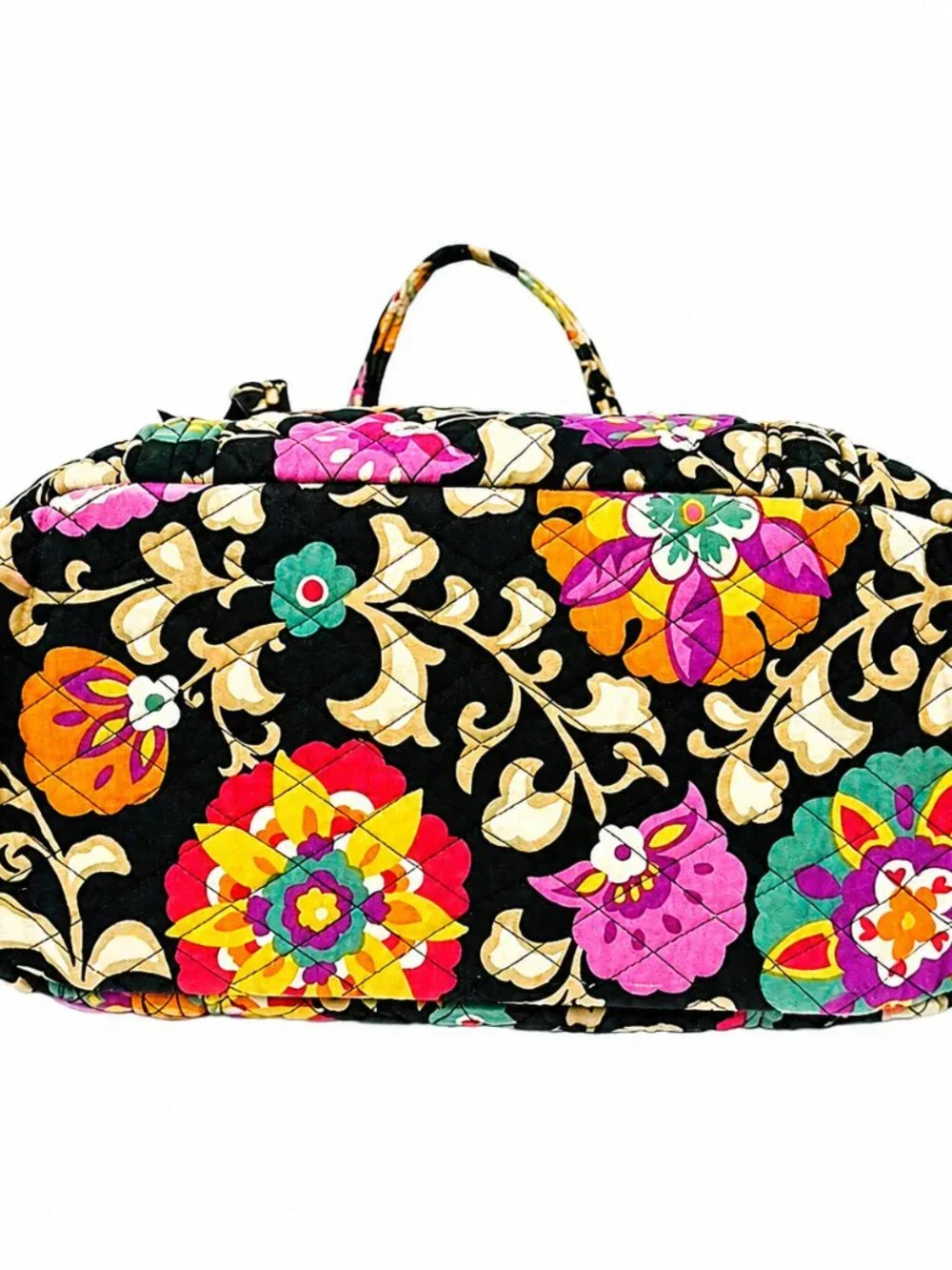 Vera Bradley Suzani Laura Floral Cinch Bag Retired Shoulder Tote Purse Bag 17x14